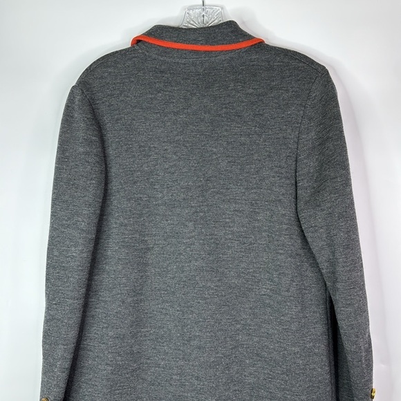 Vintage Gia Ninno Gray Button Wool Long Cardigan Sweater Size 12 - Picture 4 of 9